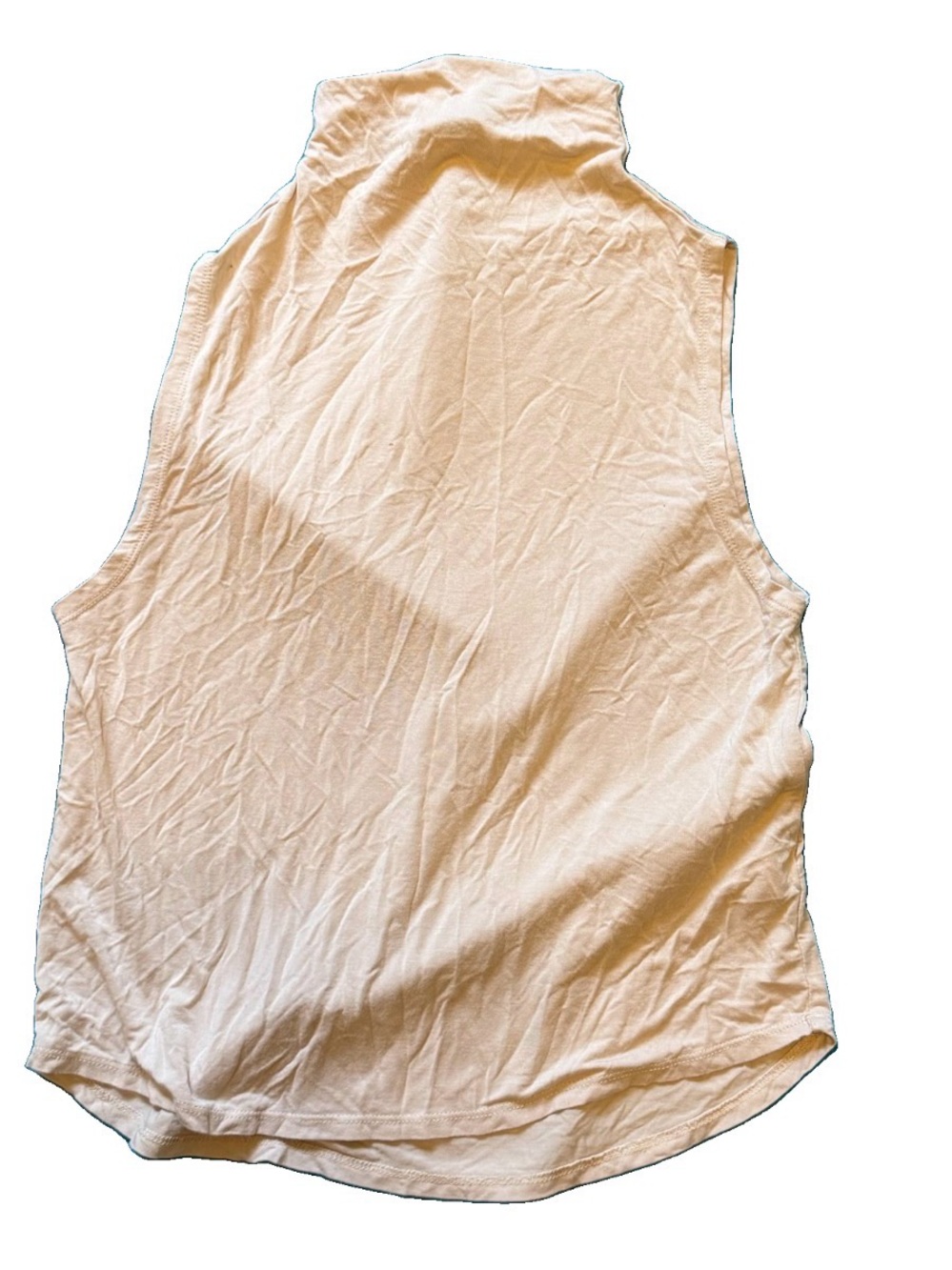 Babaton Cream Ribbed High-Neck Tank